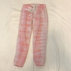 Pink and white sweats
